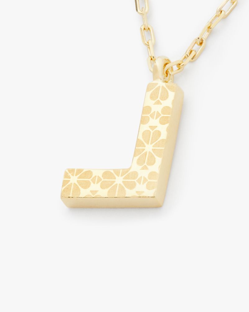 Kate Spade Fine Love Letter L Initial Pendant. 5