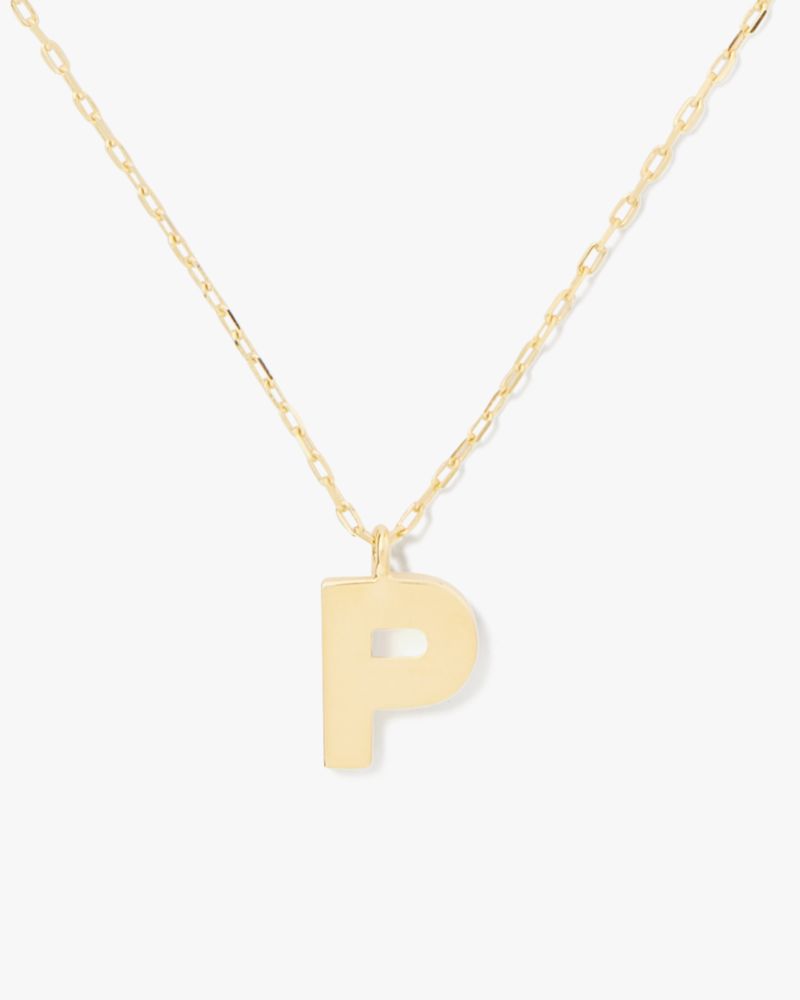 Kate Spade,Kate Spade Fine Love Letter P Initial Pendant,