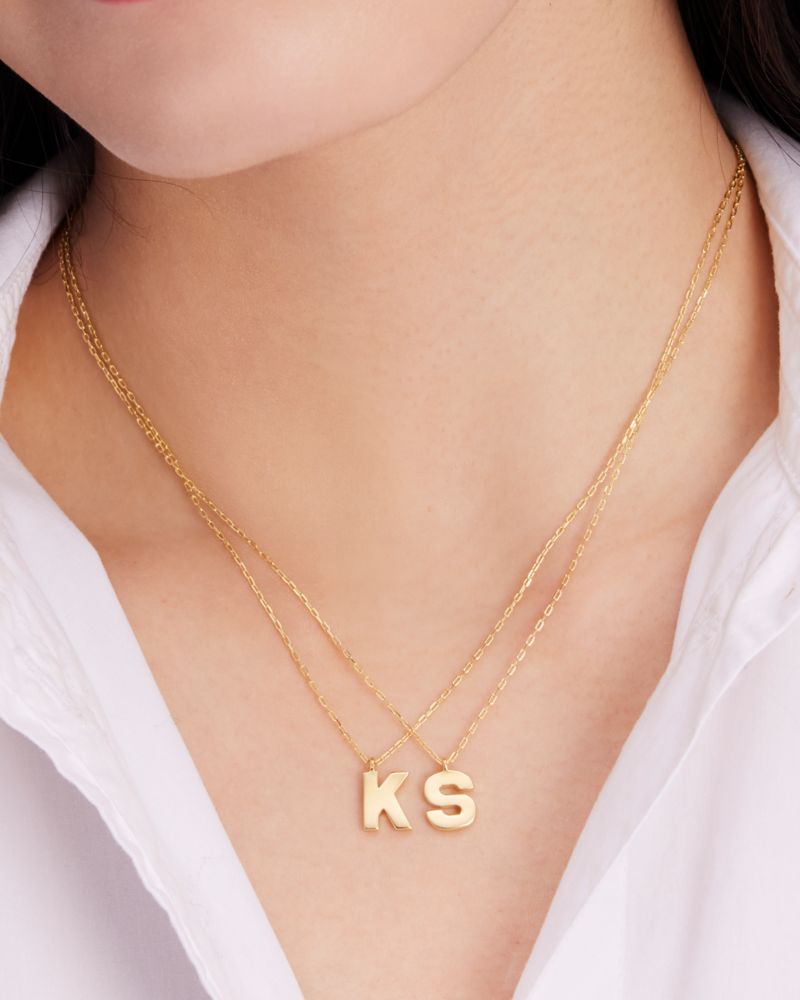 Kate Spade,Kate Spade Fine Love Letter P Initial Pendant,