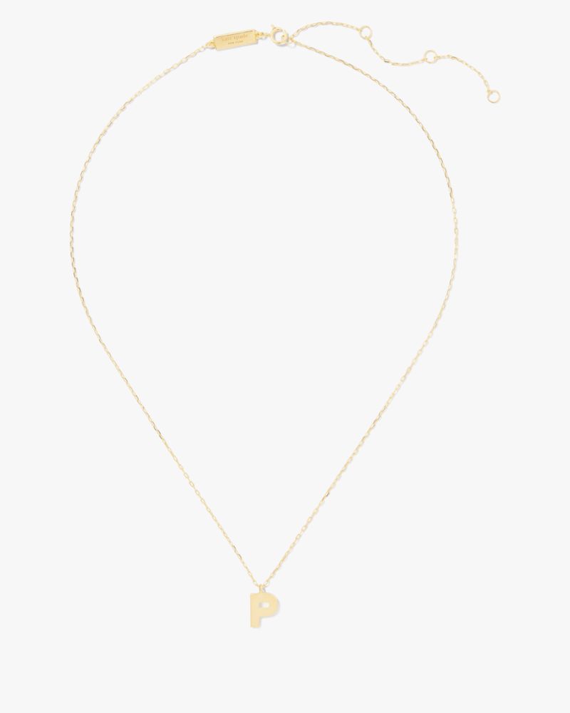 Kate Spade,Kate Spade Fine Love Letter P Initial Pendant,