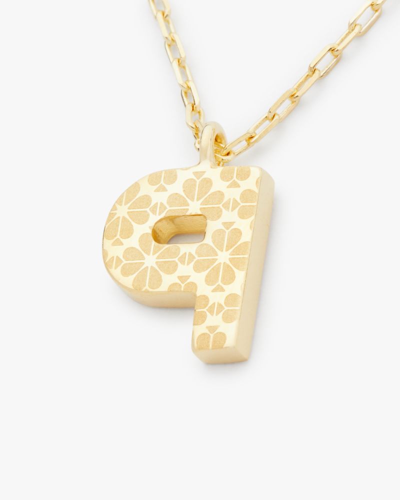 Kate Spade,Kate Spade Fine Love Letter P Initial Pendant,