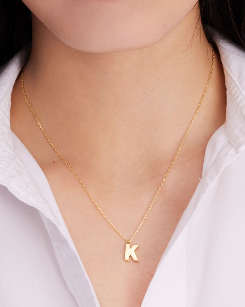 Kate Spade,Kate Spade Fine Love Letter S Initial Pendant,