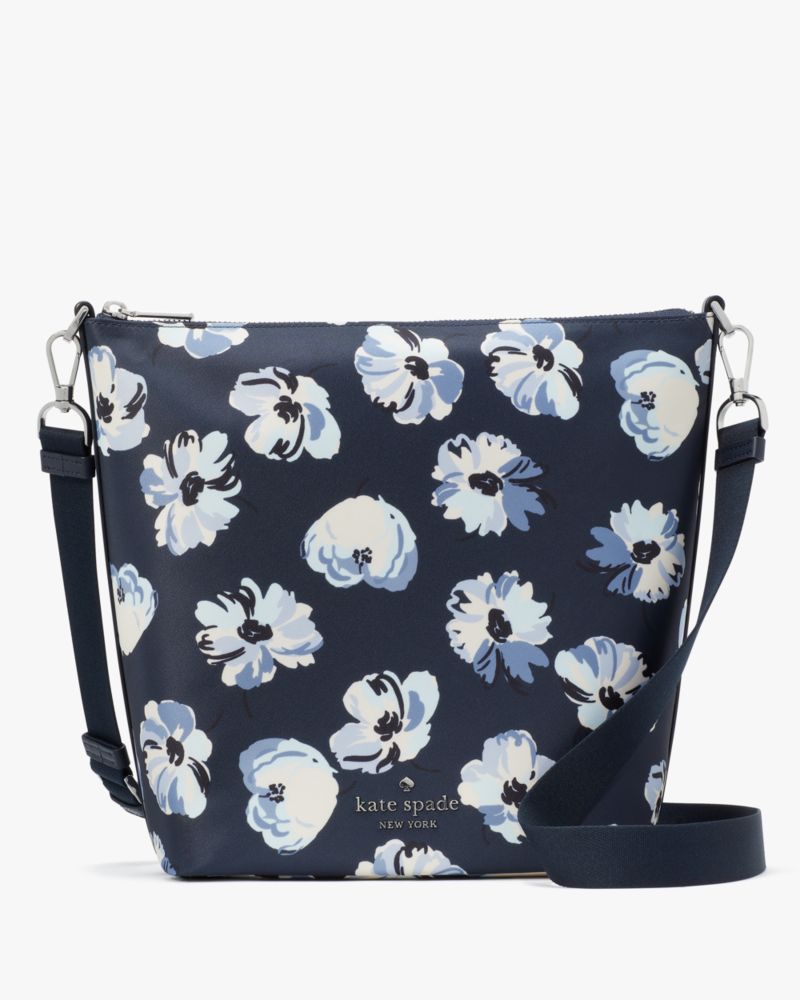 Kate Spade,Chelsea Floral Duffle Crossbody,Blue Multi