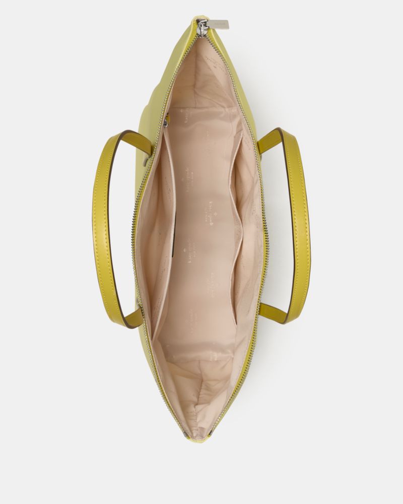 Kate Spade,Kitt Nylon Medium Tote,Tote,PVC,Metal Material,Logo,Casual,Green