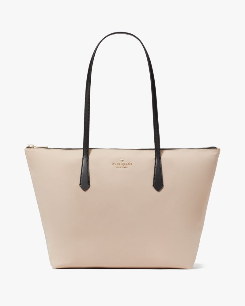 Kate Spade,Kitt Colorblock Medium Tote,Beige