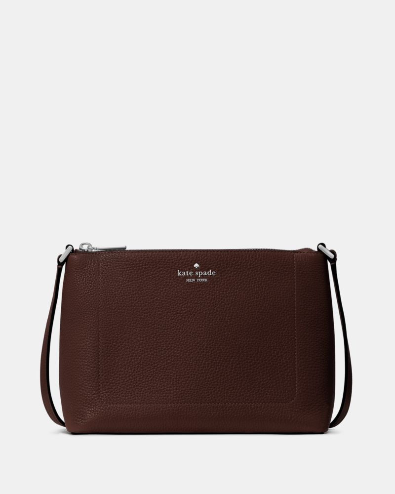 Kate Spade,Leila Crossbody Bag,Crossbody,Logo,Metal,Lined,Casual,