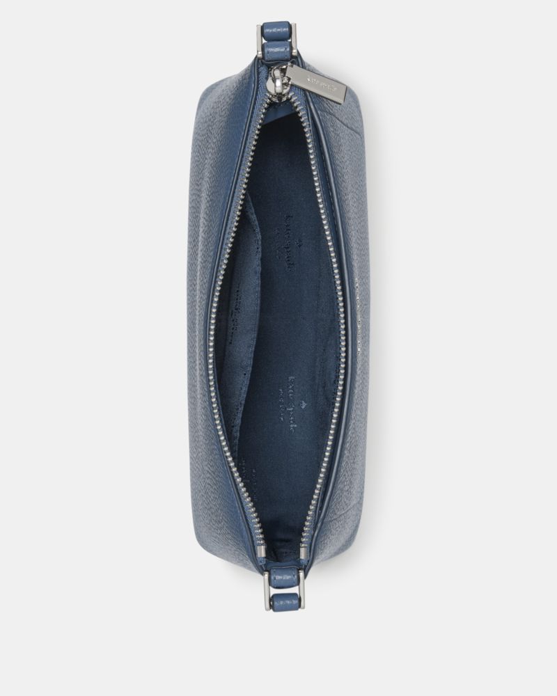 Kate Spade,Leila Crossbody Bag,Lining Leather,Crossbody,Logo,Metal,Lined,Casual,Blue