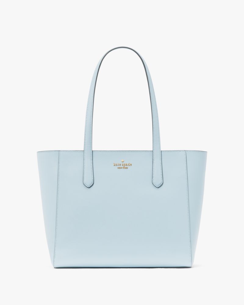 Kate Spade,Staci Medium Tote,Tote,Metal Material,Metal,Logo,Work,Casual,Blue