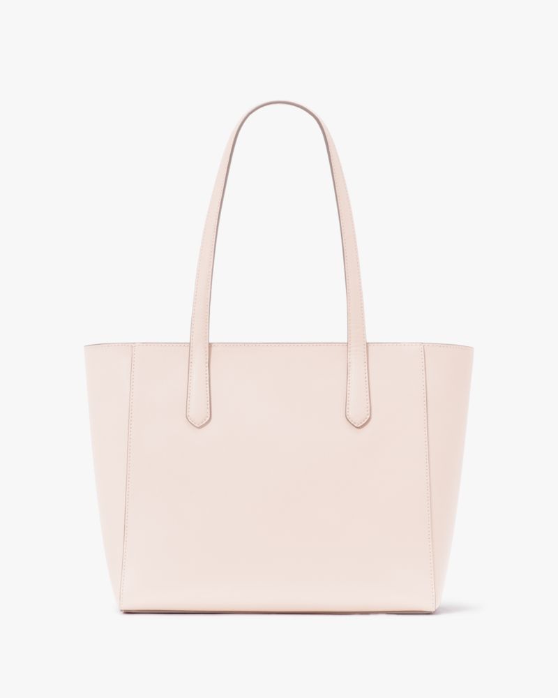 Kate Spade,Staci Medium Tote,Tote,Metal Material,Metal,Logo,Work,Casual,Cream