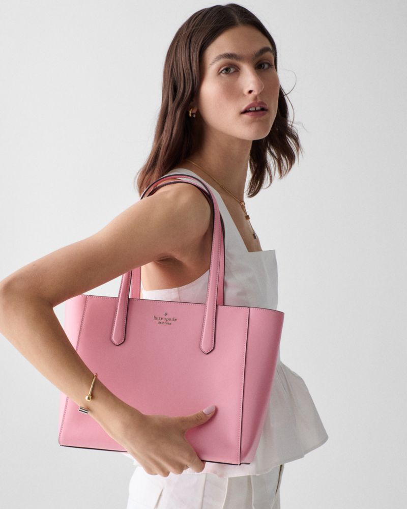 Kate Spade,Staci Tote Bag,Tote,Metal Material,Metal,Logo,Casual,Work,Pink