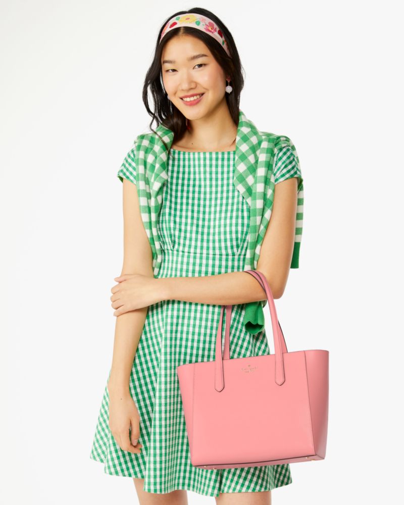 Kate Spade,Staci Medium Tote,Tote,Metal Material,Logo,Metal,Casual,Work,