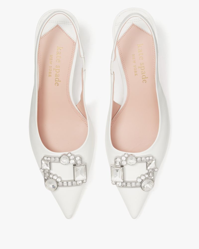 Kate Spade,Renata Slingback Pumps,True White