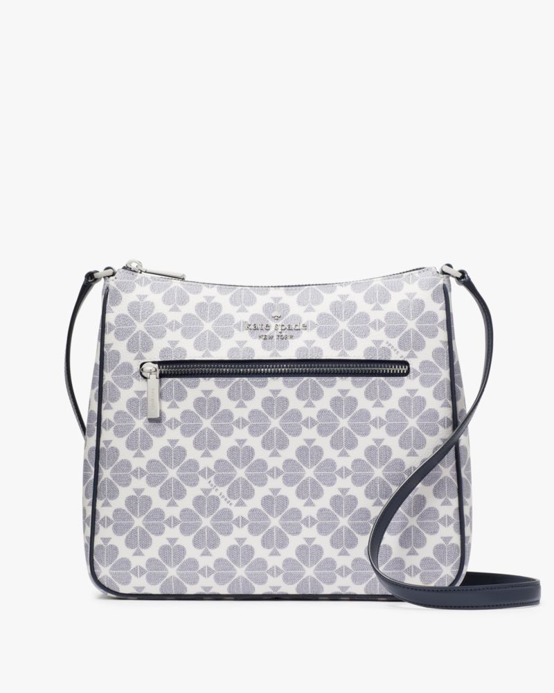 Kate Spade,Signature Spade Flower Large Swingpack Crossbody,Crossbody,PVC,Logo,Piping,Metal,Lined,Casual,Multi Color