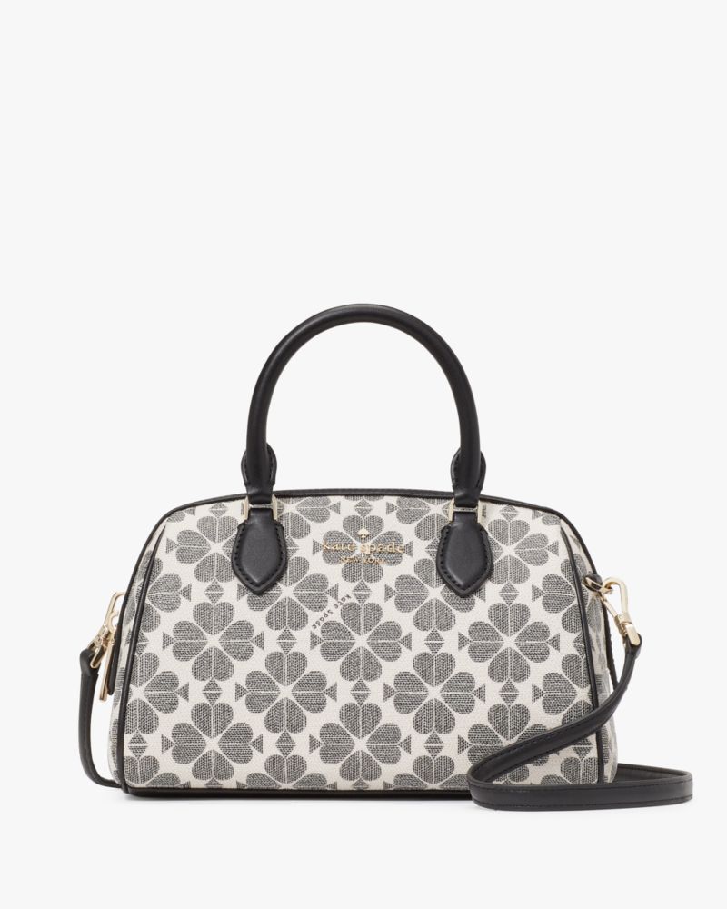 Kate Spade,Spade Flower Dolly Small Duffle Crossbody,Crossbody,PVC,Metal,Piping,Word Embellishment,Logo,Lined,Day Party,