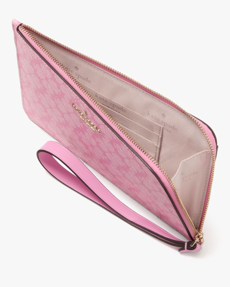 Kate Spade,ルーシー スペード フラワー ミディアム L-ジップ リスレット,カードケース・キーケース,パリジャンローズマルチ