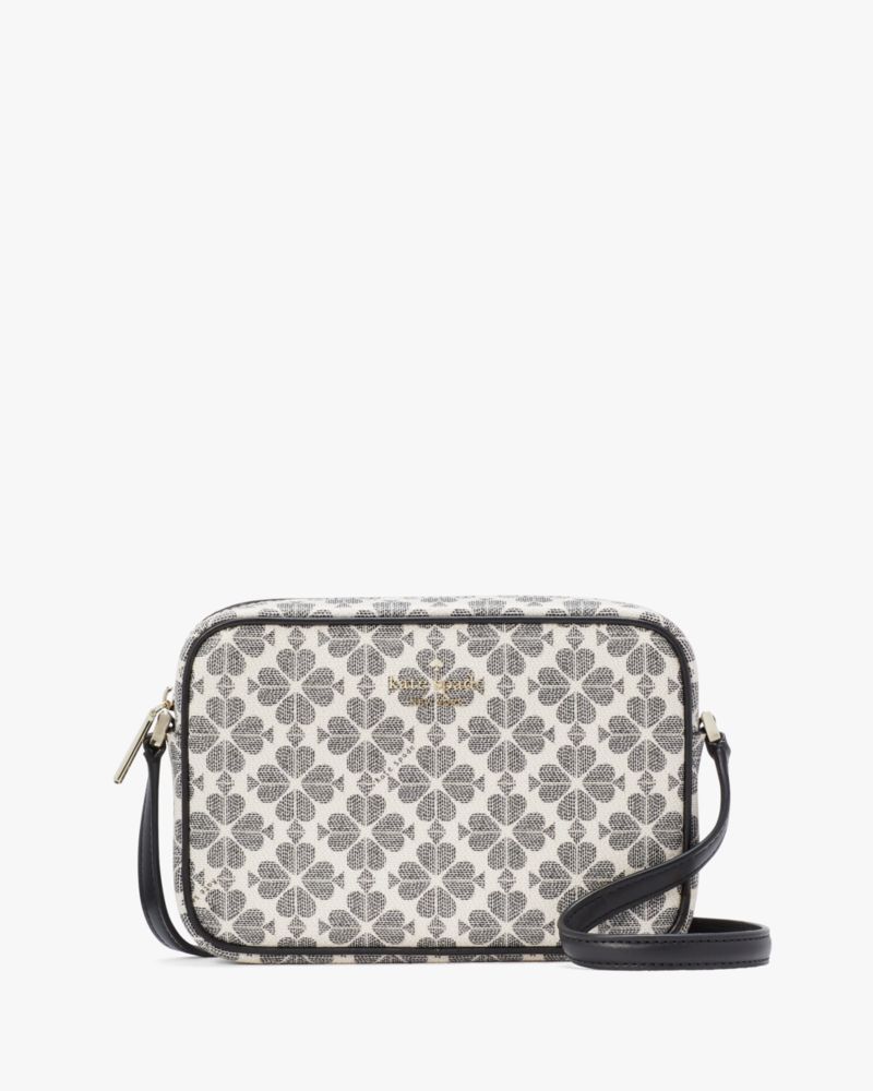 Kate Spade,Signature Spade Flower Mini Camera Bag,Camera Bag,Metal,Piping,Logo,Lined,Casual,