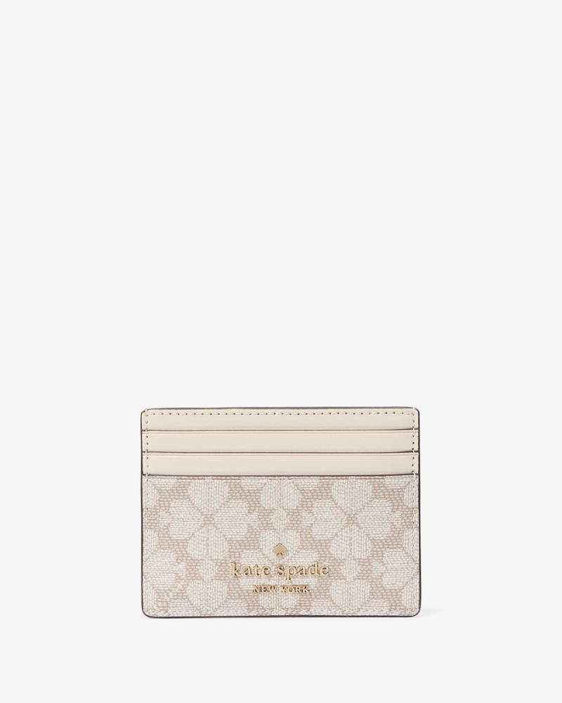 Kate Spade Spade Flower Kartenetui aus PVC, schmal, klein