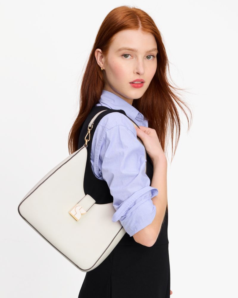 Kate Spade,Dakota Hobo Bag,Cream