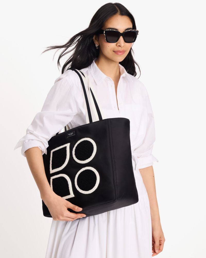 Kate Spade,Noel Large Tote,Black Multi