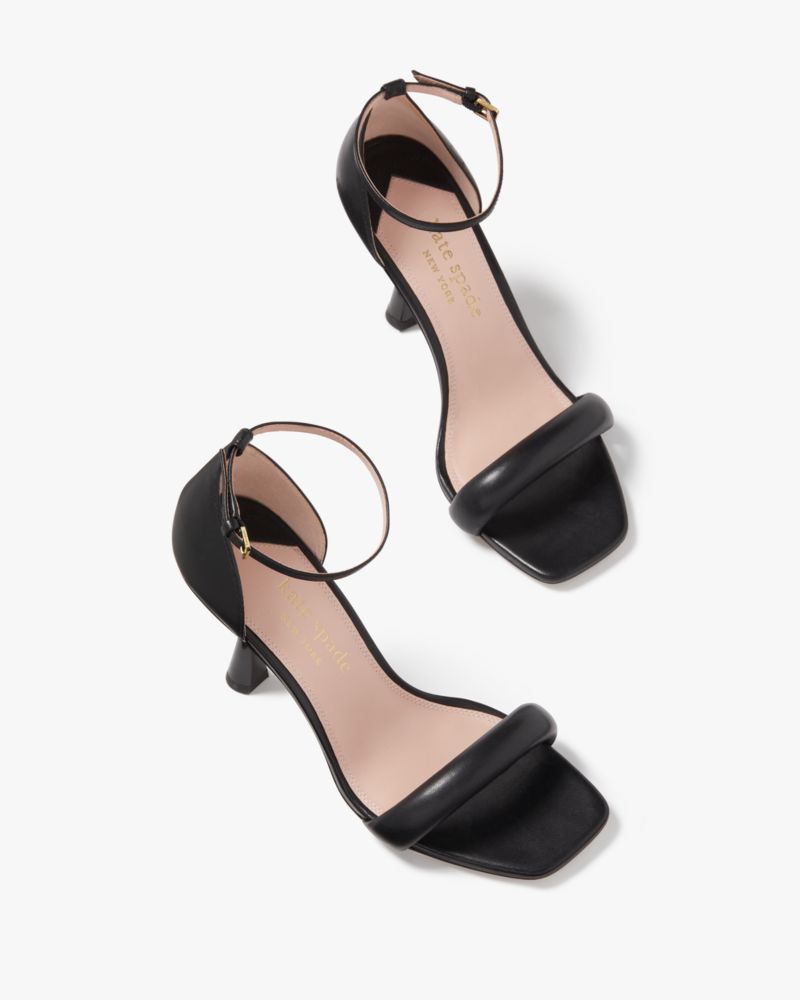 Kate Spade,Melrose Sandals,Nappa Leather,Rubber,Sandals,Cocktail,Black
