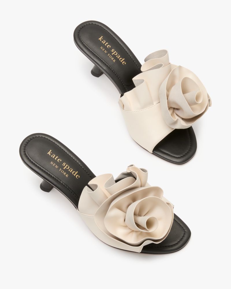 Kate Spade,Flourish Mules,Nappa Leather,Slides,3D Embellishment,Embellished,Day Party,