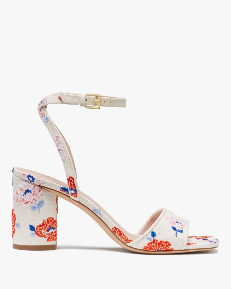 Kate Spade,Delphine Sandals,Cream Dotty Floral