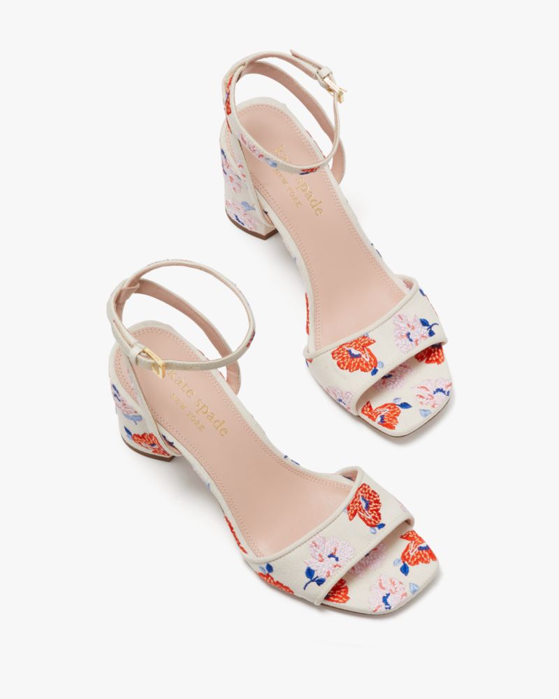 Kate Spade,Delphine Sandals,Cream Dotty Floral