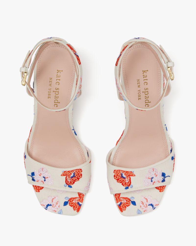 Kate Spade,Delphine Sandals,Cream Dotty Floral