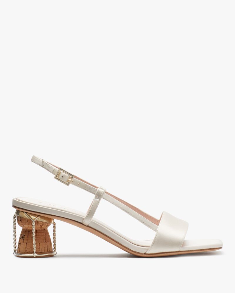 Kate Spade,Soiree Slingback Pumps,Bridal,Ivory