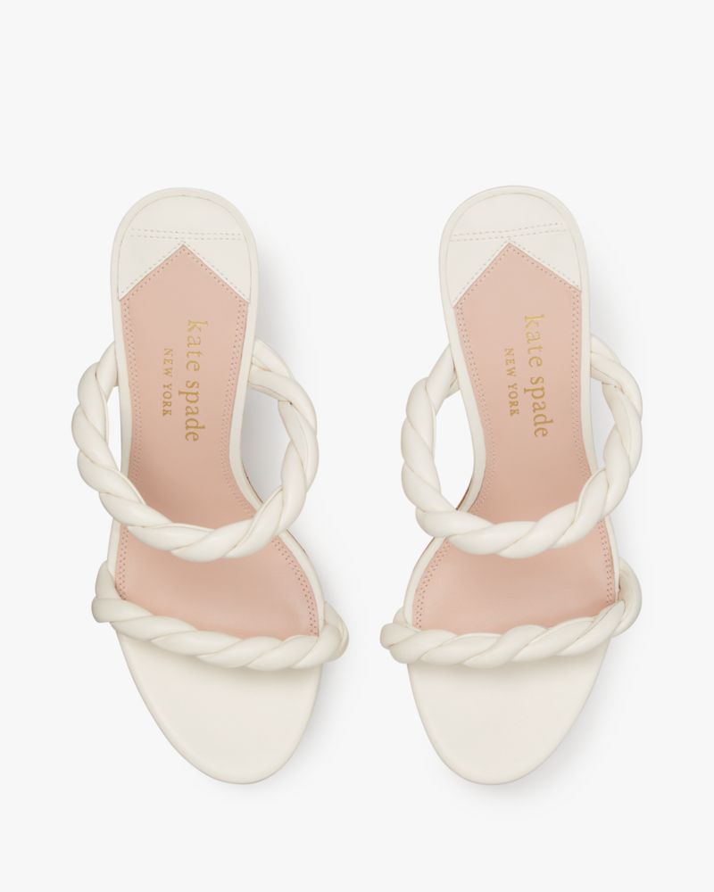 Kate Spade,Nina Wedge Sandals,Cream