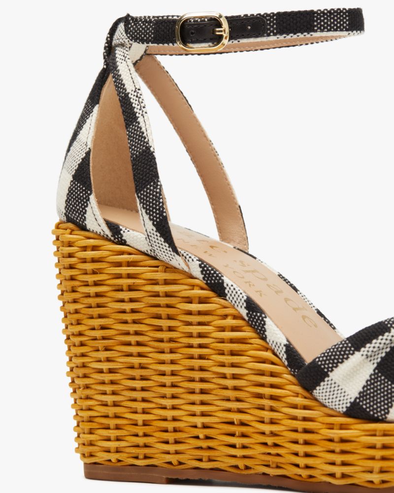 Kate spade best sale black wedges