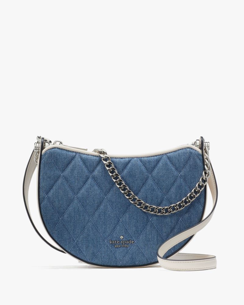 Carey Denim Zip Top Crossbody Kate Spade Outlet