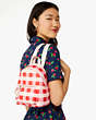 Kate Spade,Chelsea Gingham Mini Backpack,Pink Multi