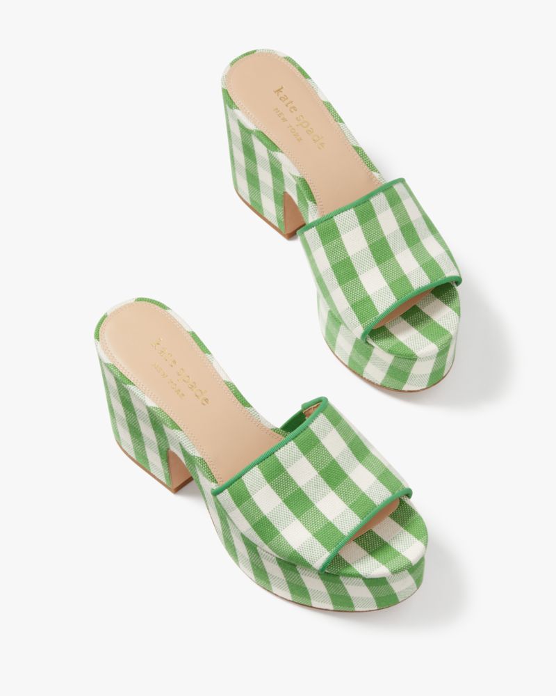 Ibiza Gingham Sandals | Kate Spade New York