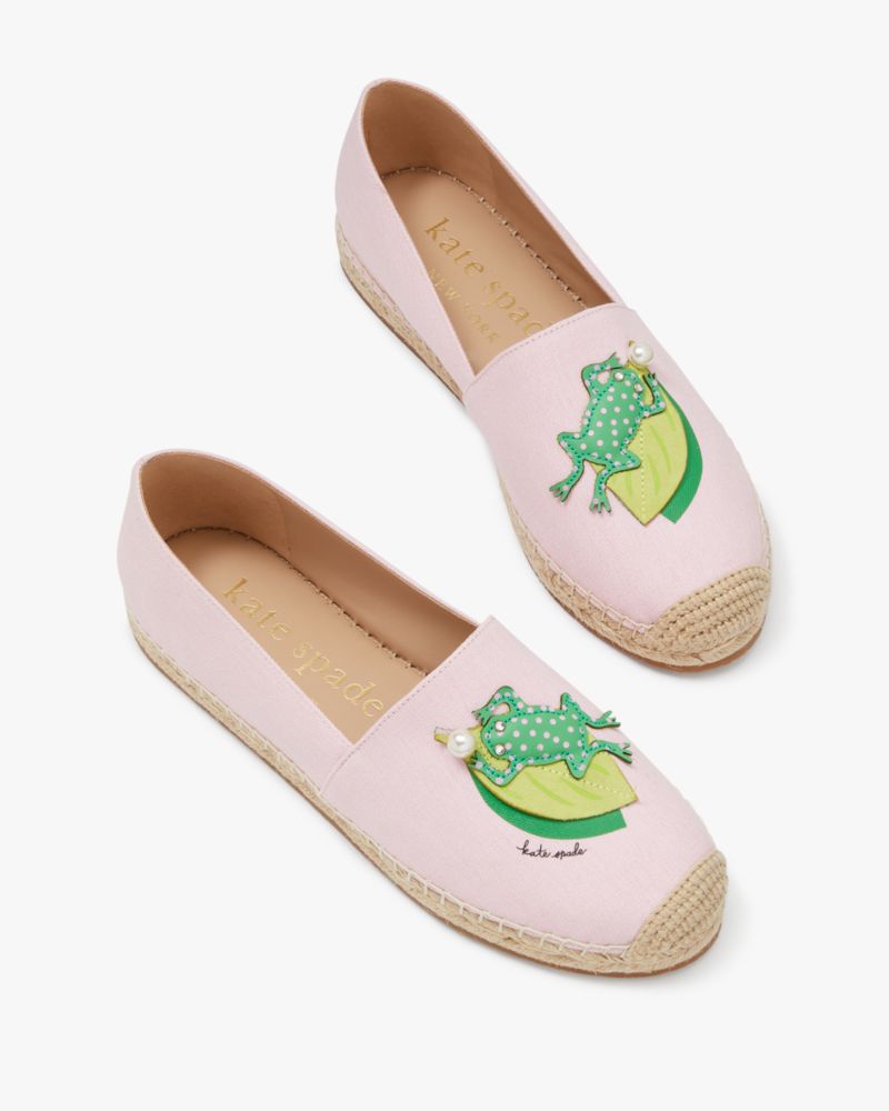 Kate Spade,Ribbit Espadrilles,Pink Lupine