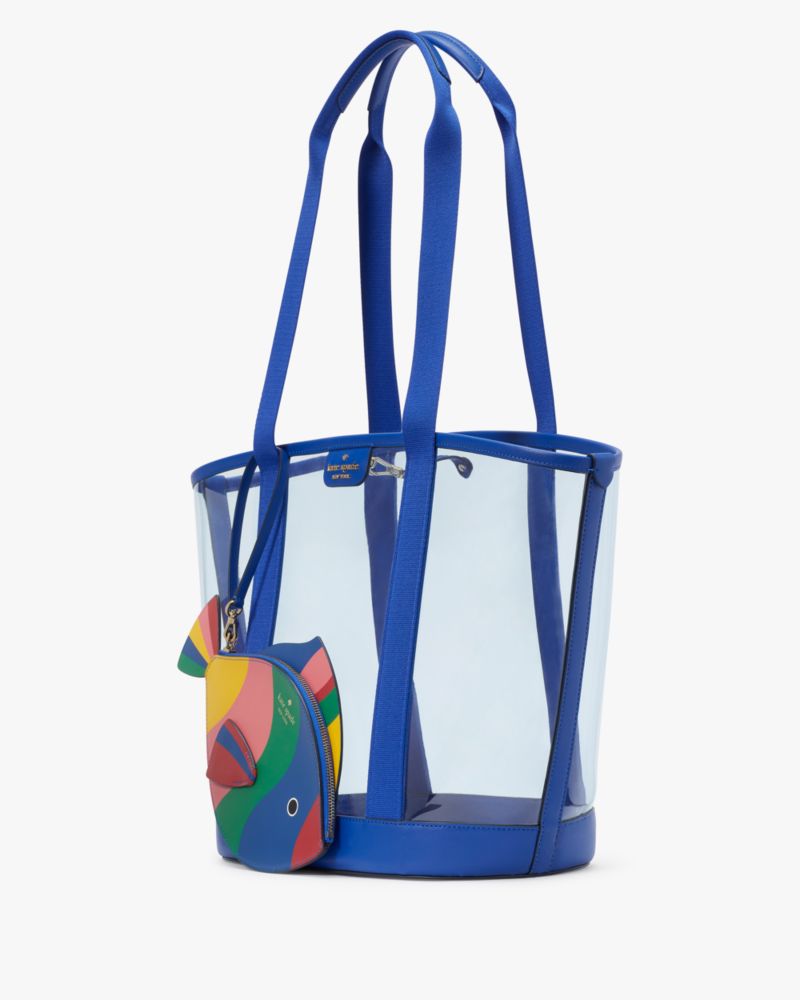 Kate Spade,What A Catch Top Handle Clear Fish Tote,