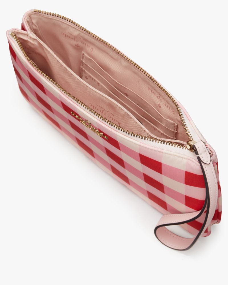 Kate Spade,Chelsea Gingham Medium Wristlet,