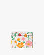 Kate Spade,Boxed Madison Strawberry Garden Small Slim Card Holder,Pink Multi
