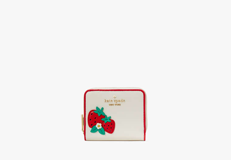 Kate Spade,Strawberry Dreams Small Zip Around Bifold Wallet,Multi image number 0
