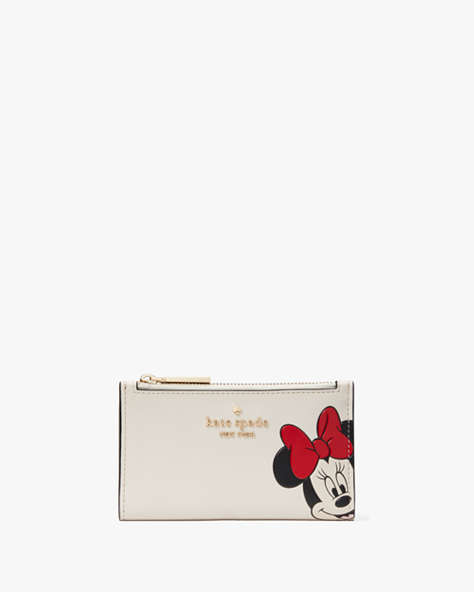 Disney X Kate Spade New York Minnie Small Slim Bifold Wallet