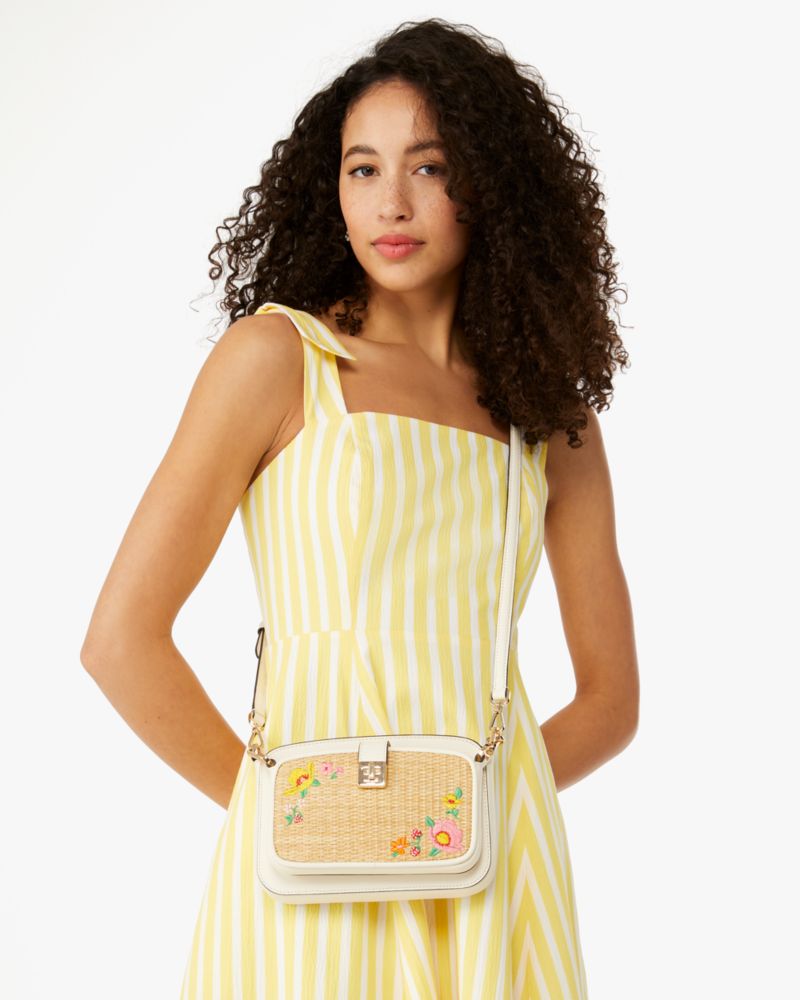 Kate Spade,Phoebe Straw Crossbody Duo,