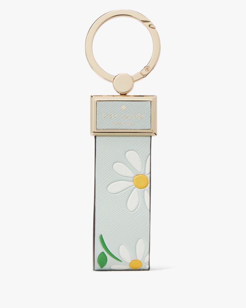 Kate Spade,Reegan Day Tripper Daisy Keyfob,Crystal Blue Multi