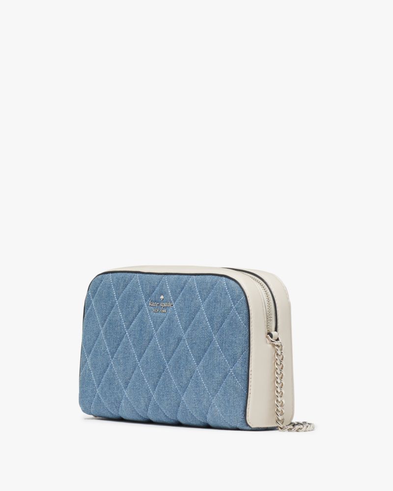 Kate Spade,Carey Denim Mini Camera Bag,Blue Multicolor