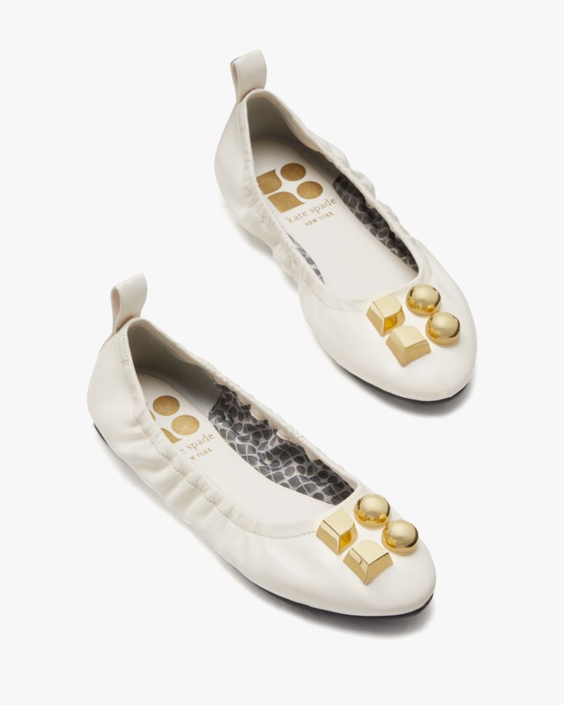 Kate Spade,Noel Ballet Flats,Casual,Cream