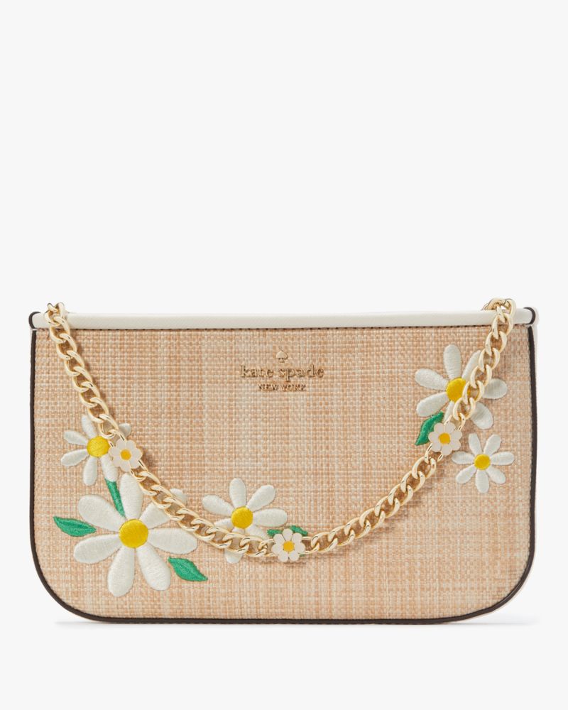 Kate Spade,Day Tripper Daisy Pochette,Meringue Multi