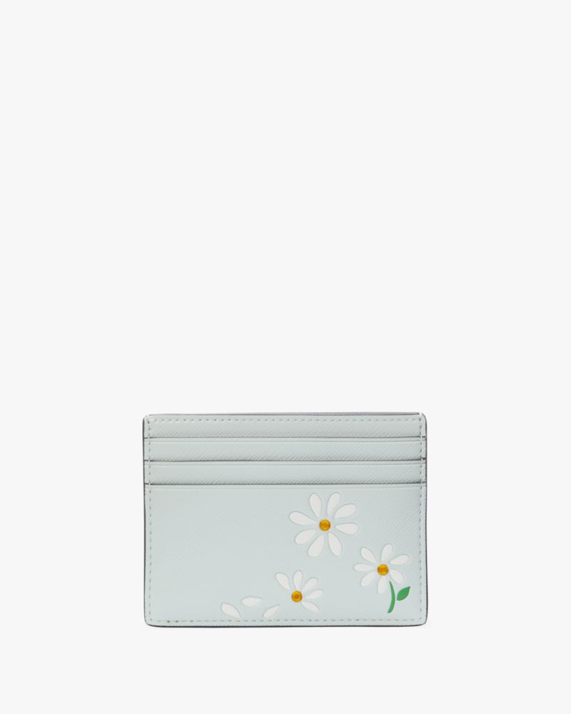 Kate Spade,Day Tripper Small Slim Card Holder,Crystal Blue Multi