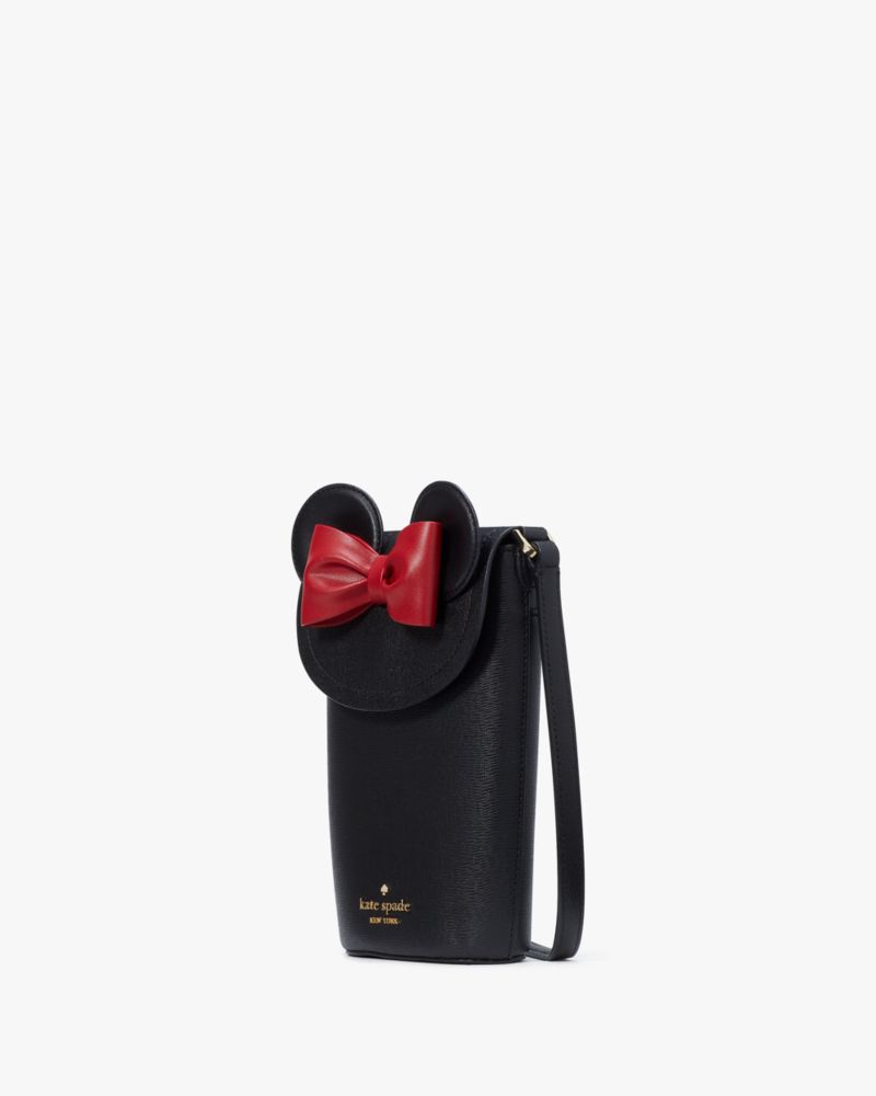 Kate Spade,Disney X Kate Spade New York 3d North South Crossbody,Crossbody,PVC,Bow,Logo,Metal,3D Embellishment,Day Party,Black