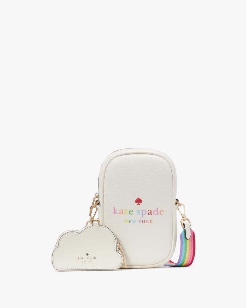 Kate Spade,Rainbow North South Zip Phone Crossbody,Multi