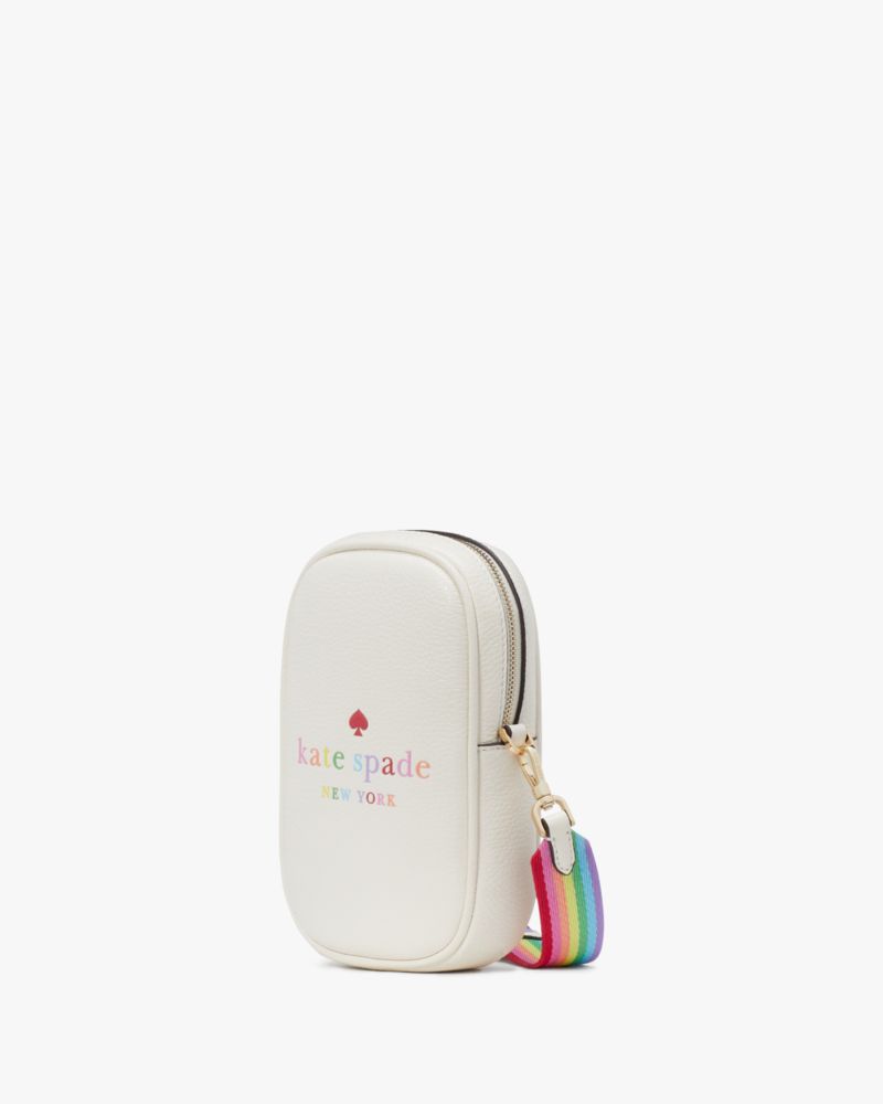 Kate Spade,Rainbow North South Zip Phone Crossbody,Multi