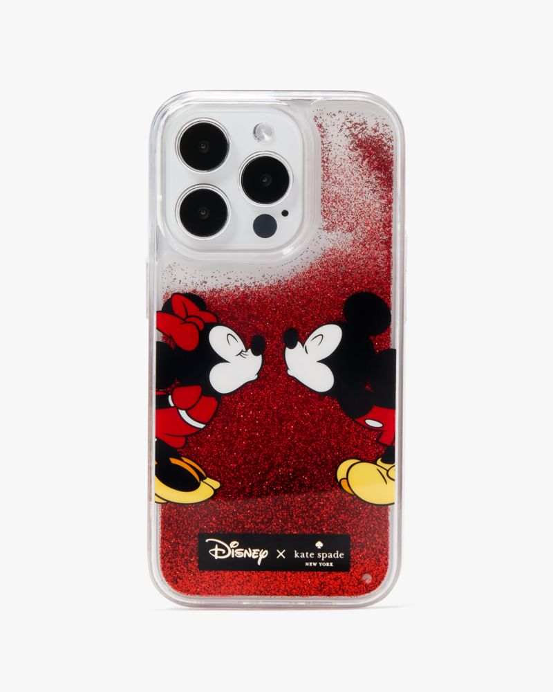 Kate Spade,Disney X Kate Spade New York Minnie Mouse Liquid iPhone 15 Pro Case,Multi